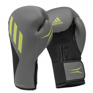 ADIDAS SPEED TILT 150 TRAINING GLOVES<span> - </span>Grey3/Mat-Black/Signal-Green, 14oz