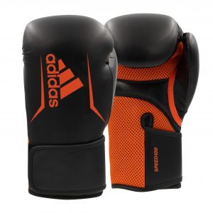 ADIDAS SPEED 100 BOXING, KICKBOXING GLOVES FOR WOMEN & MEN<span> - </span>Black/Solar-Red, 12oz