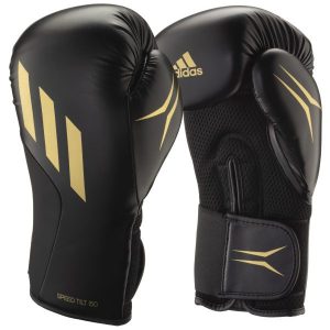 ADIDAS SPEED TILT 150 TRAINING GLOVES<span> - </span>BLACK GOLD, 14oz