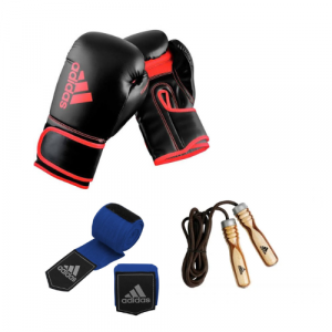 ADIDAS BEGINNER BOXING MALE BUNDLE<span> - </span>Blue, 12 oz