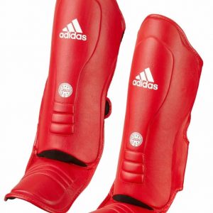 Adidas Kickboxing WAKO Super Pro Shin Blue and Red<span> - </span>Red, XL