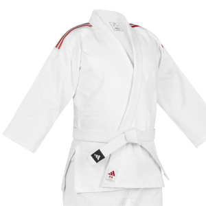 ADIDAS JUDO GI CLUB 2.0 STRIP RED<span> - </span>White, 180