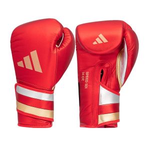 ADIDAS ADI-SPEED 501 PRO BOXING AND KICKBOXING GLOVES FOR WOMEN MEN<span> - </span>Red/Gold, 12oz