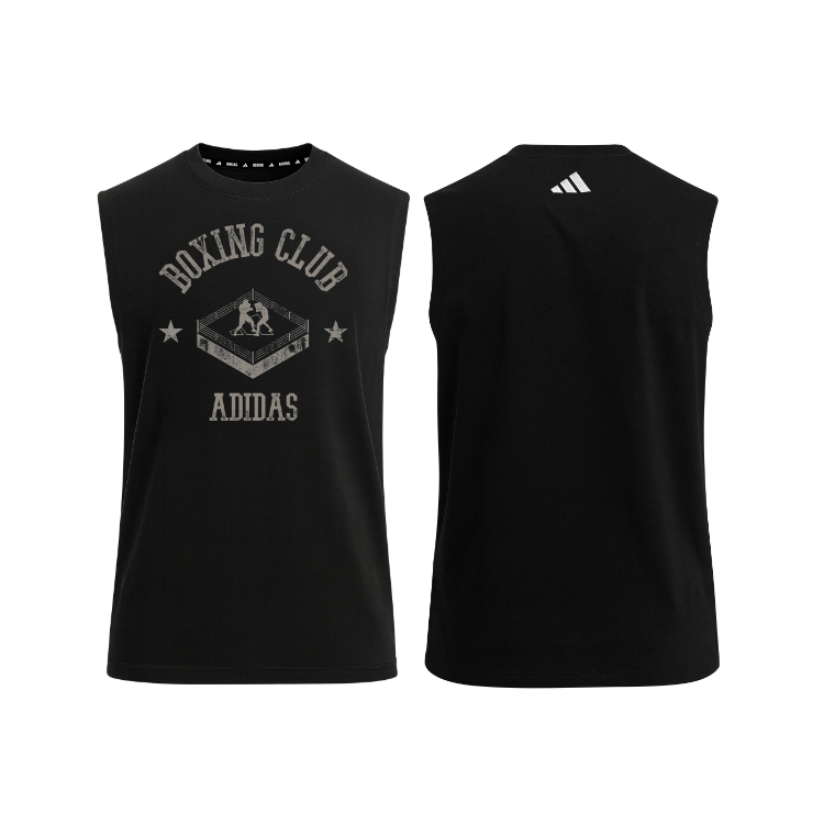 Adidad T-Shirt Boxing Club Ring Hitam Sleeveless