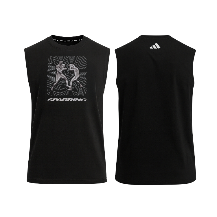 Adidas T-Shirt Boxing Chrome Sparring Black Sleeveless
