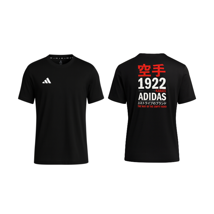Adidas T-Shirt Karate 1922 Round Crew Neck Short Sleeve