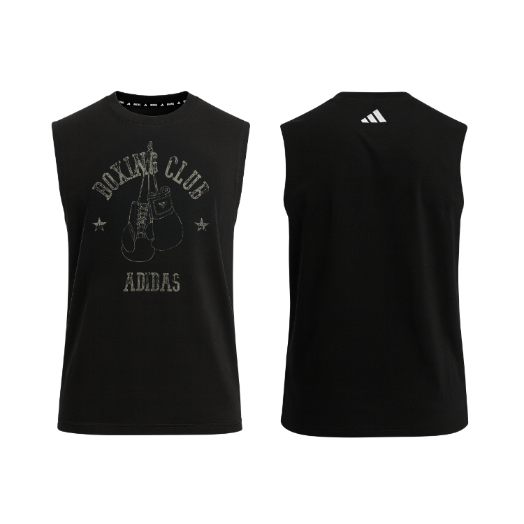Adidad T-Shirt Boxing Club Glove Hitam Sleeveless