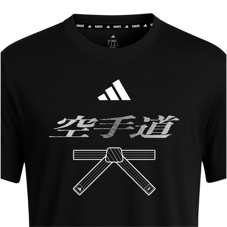 Adidas T-Shirt Karate Belt Round Crew Neck Short Sleeve - Image 4