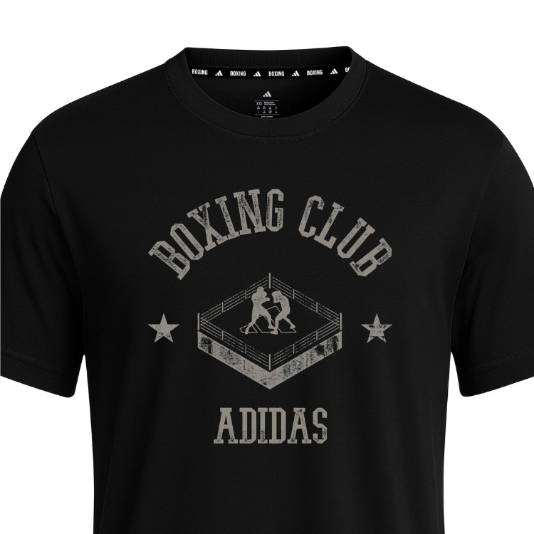Adidad T-Shirt Boxing Club Ring Round Crew Neck Short Sleeve - Image 4