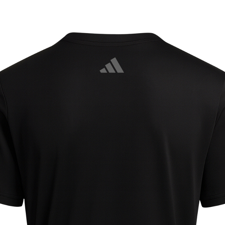 Adidas T-Shirt Boxing Chrome Sparring Black Round Crew Neck Short Sleeve - Image 5